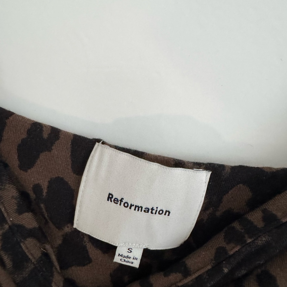 Reformation Black and Brown Animal Print Maxi Dress - Picture 2 of 2